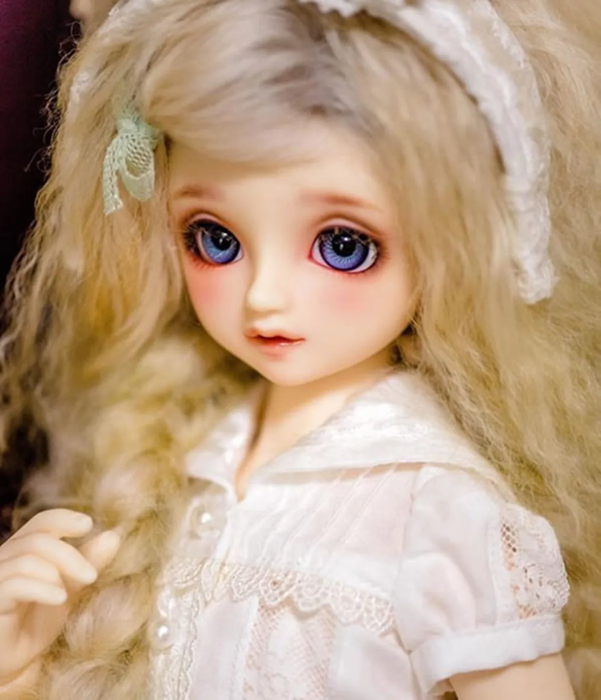 New 42cm Bjd/sd doll 1/4 baby child angel real girl fog joint premium resin available in stock makeup