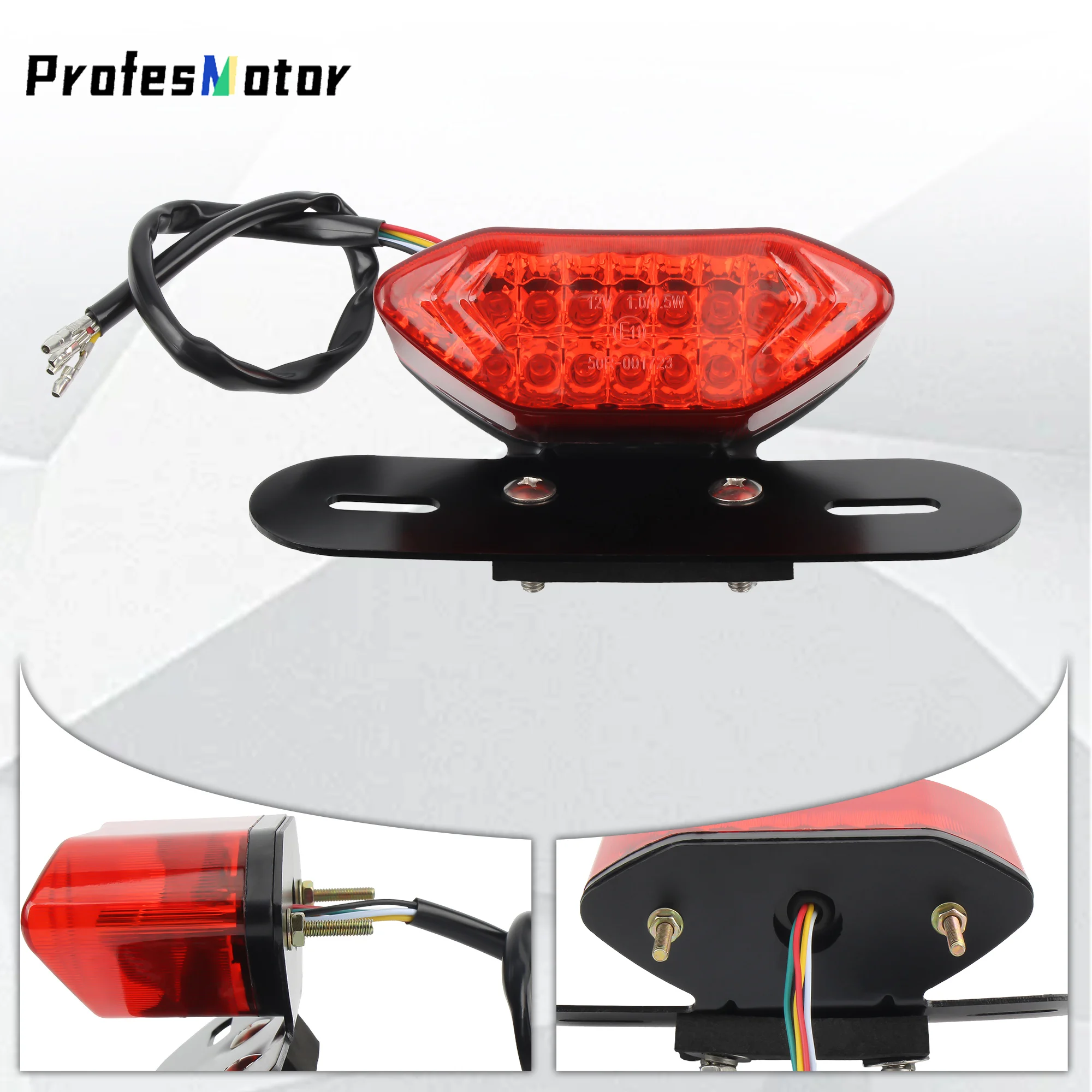 

Motorcycle Integrated Turn Signals Light Tail Light With Bracket Brake Stop License Lamp Dirt Bike Universal Accessories Enduro