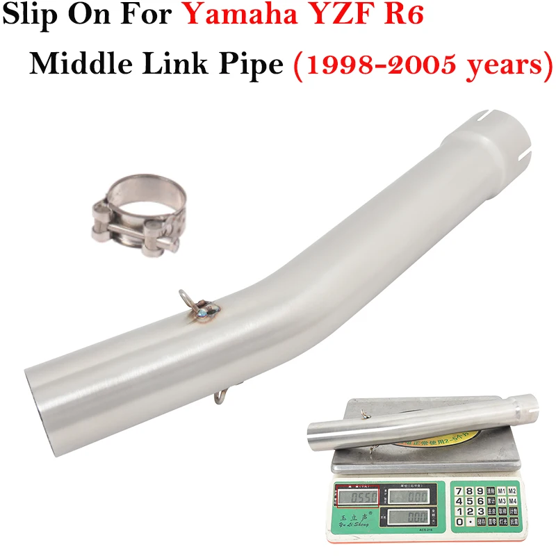 Slip On For YAMAHA YZF-R6 YZF R6 1998 - 2005 Yoshimura Motorcycle Exhaust Modify Middle Link Pipe Escape Muffler With DB Killer