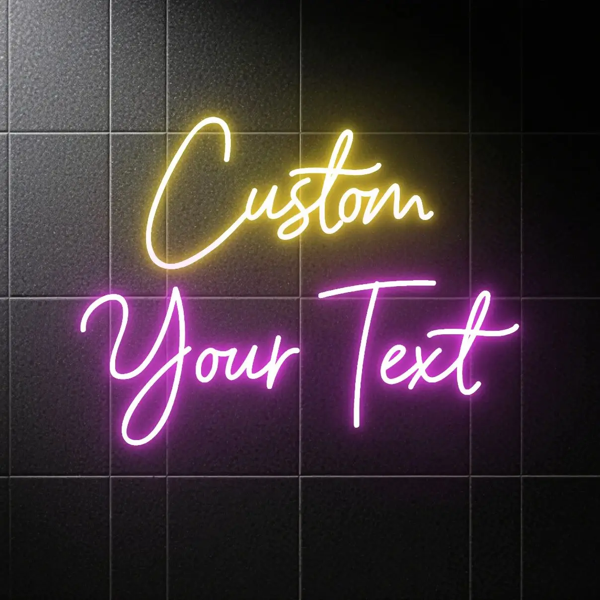 

Custom Neon LED Sign Customized Name Sign Tow Line Wedding Shop Store Business Wall Decor Personalized Neon Gift for Kids