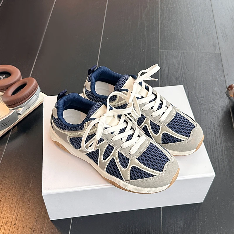 Nouvelles Chaussures de Sport Décontractées pour Femmes, Respirantes, en Maille, pour la Course et la Marche en Extérieur, Grande Taille