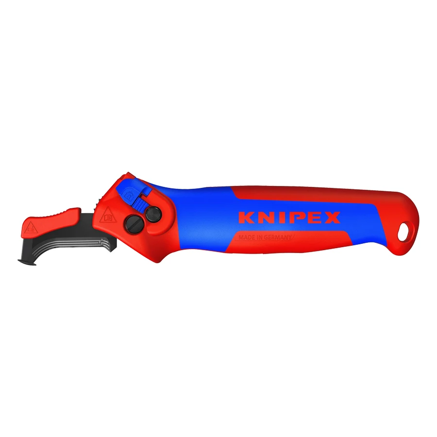 KNIPEX Ratcheting Wire Stripping Knife with Guide Shoe Quality Electrician\'s Knives 16 50 145 SB