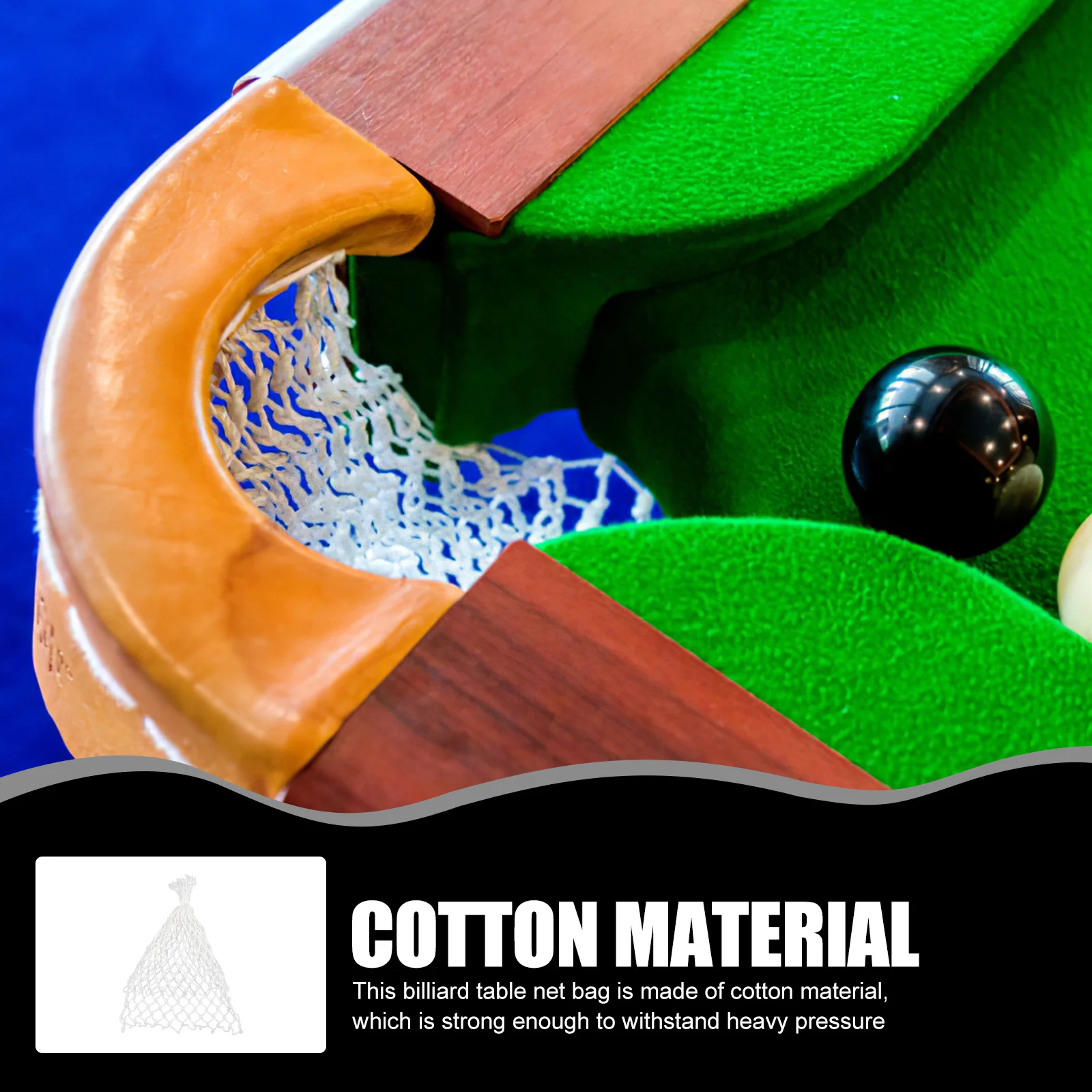 

6Pcs Pool Table Net Pocket Billiard Basket Strong Cotton Balls Holder Accessories for Billiard Table Pool Accessories Billiards