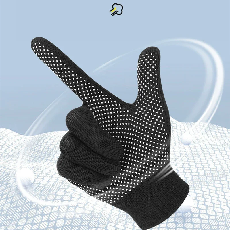 3PCS Nylon dispensing non-slip gloves Sport Riding Gloves for Car Motorcycle Thin Light weight Gloves Touch Screen Men Women