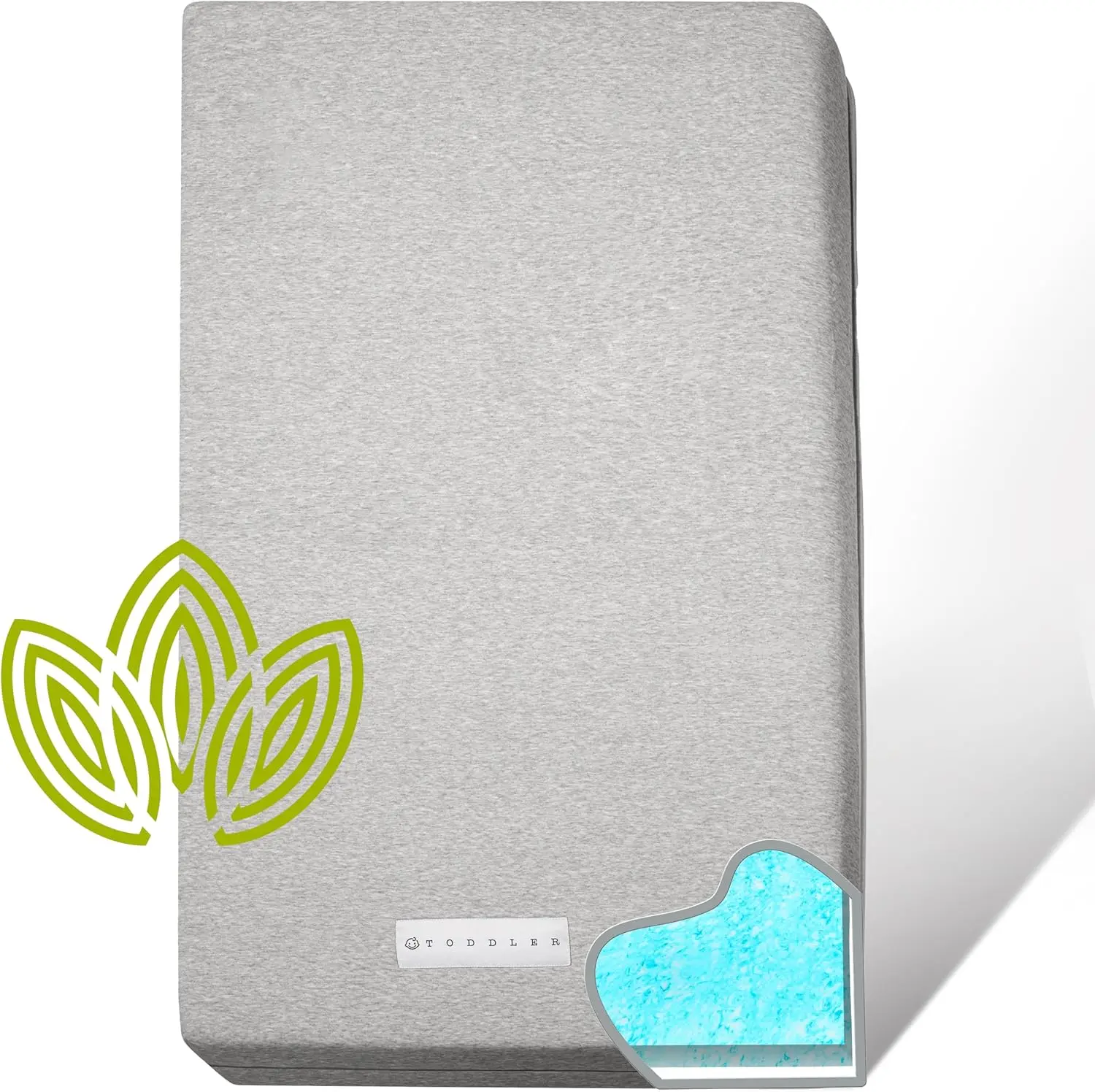 

Двусторонний матрас для детской кроватки из органического хлопка с пеной с эффектом памяти, гипоаллергенный, с водонепроницаемым чехлом для младенцев и малышей