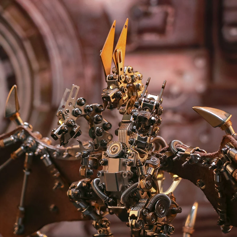 Yemo Dragon Modello in metallo Figurina da collezione Decorazioni per il desktop Regalo di festival di artigianato di fascia alta