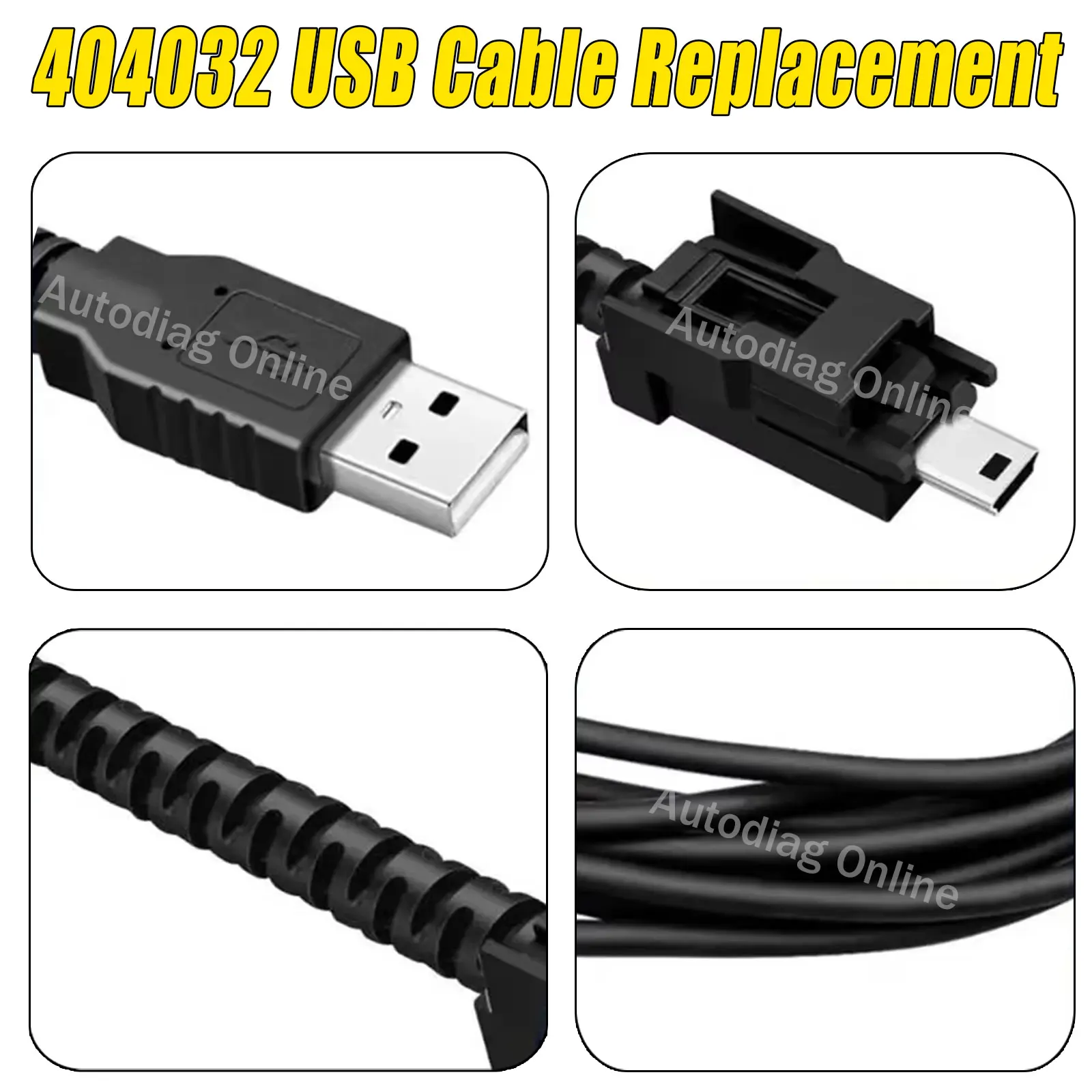 Picture 6: USB Replacement Cable for Nexiq USB Link 2 3 Locking USB Connect Fit for Cummins Inline 7 with Standard USB Port USB Link Cable