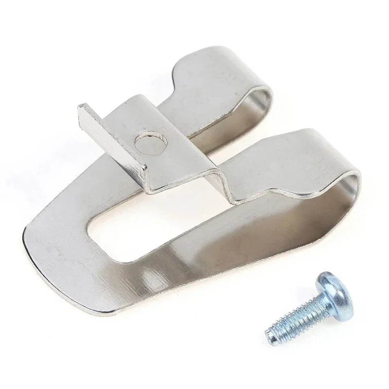 1/3pcs Stainless Steel Belt Clip Hook For 18V Max Tools With 8mm Cap Studs Screws For For Electric Drill Power Tool