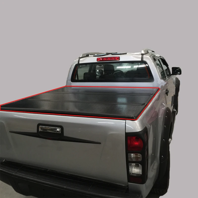 

Factory Car Pickup Back Trunk Folding Hard Tri-fold Loaded Truck Bed Heavy Duty Box Covers for F150 Supercrew Double Cab 2014+