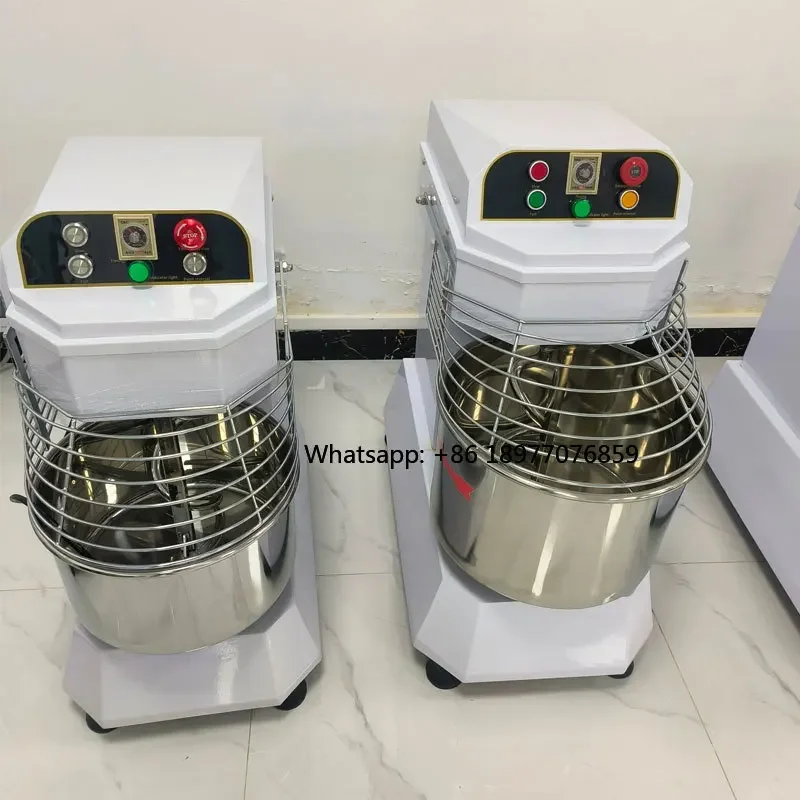 Frequency Conversion Dual-action Double Speed 20L/30L/40L/50L/60L Commercial Bakery Flour Mixer Spiral Dough Mixer