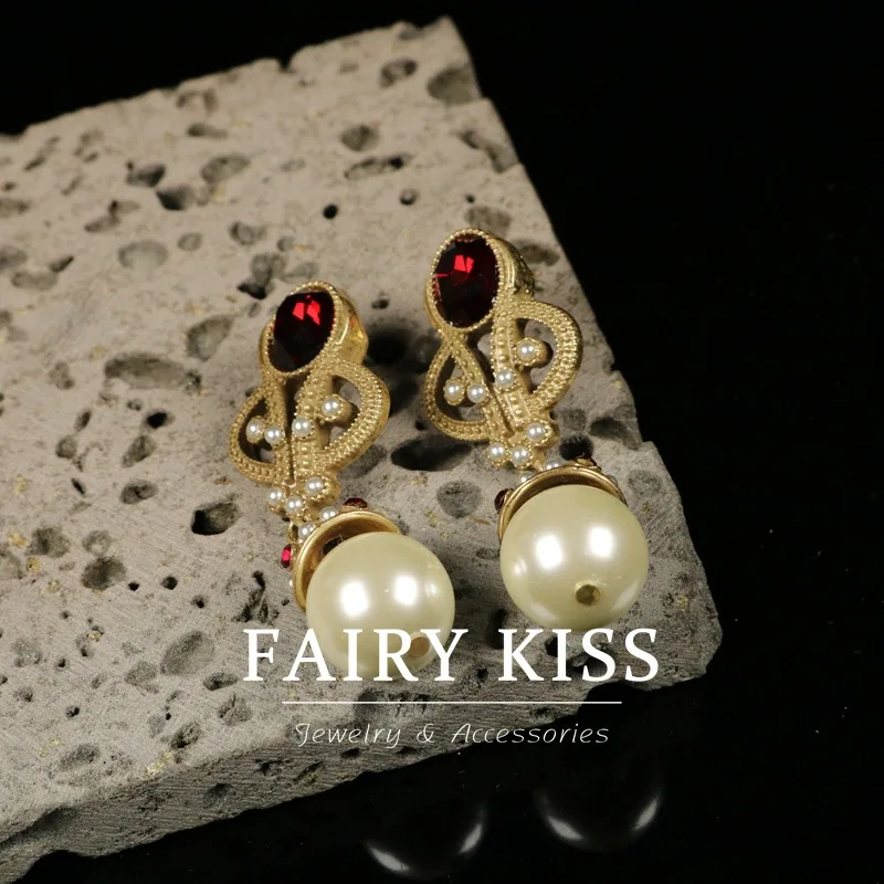 

pretty ​​imitation pearl earrings simple women's earrings серьги Сережки: новинки