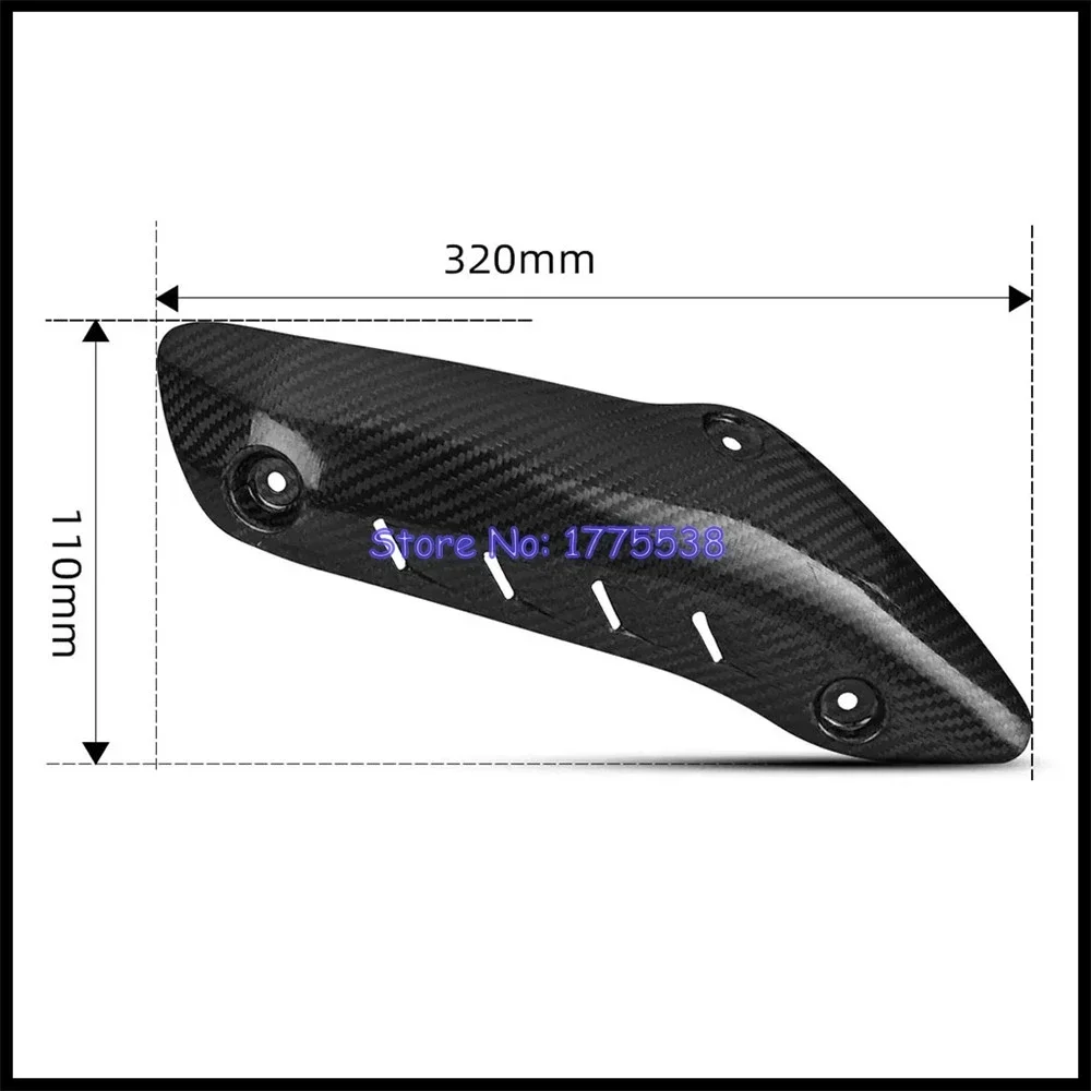 For Ducati Monster 821 2015-2021 1200 1200S 2014-2021 1200R 2016-2019 Motorcycle Exhaust Header Heat Shield Cover Real Carbon