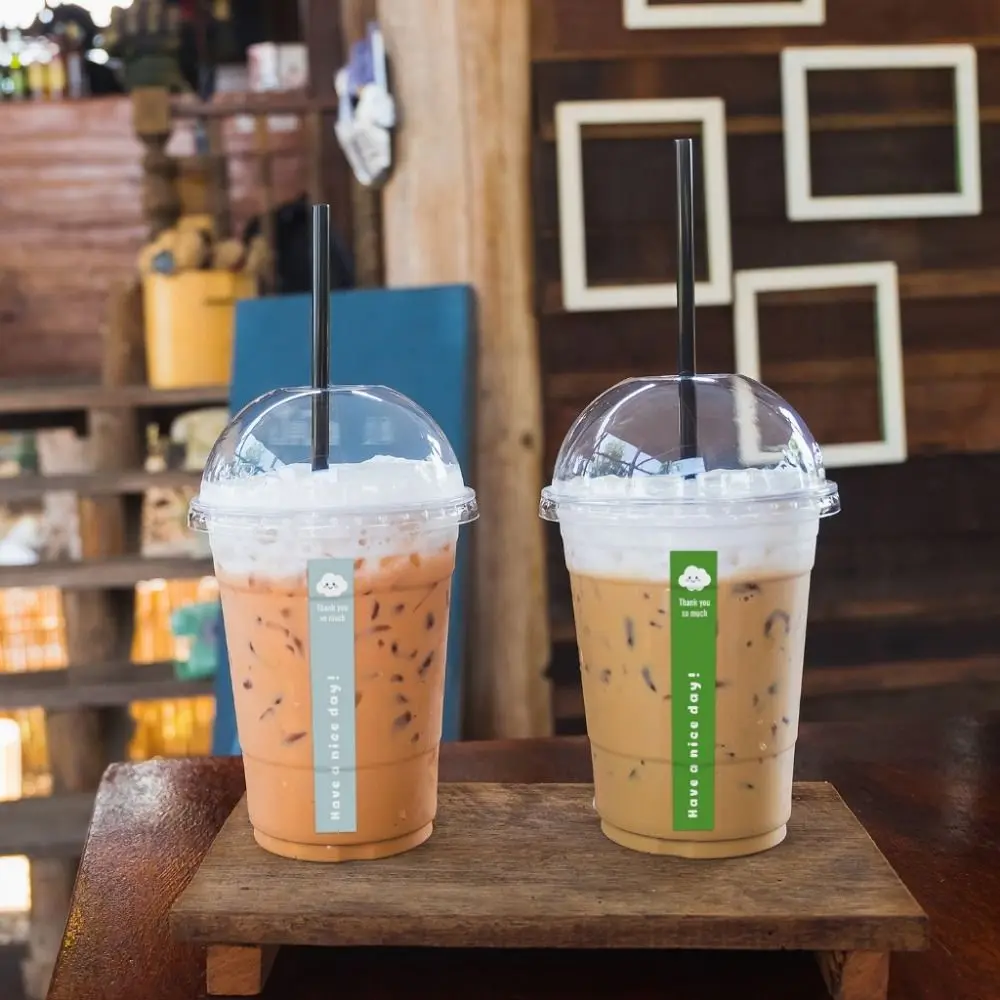 100Pcs/10 Sheets Thank You For Your Support Milk Tea Sticker Water Bottle Coffee Small Business Seal Label Self-Adhesive