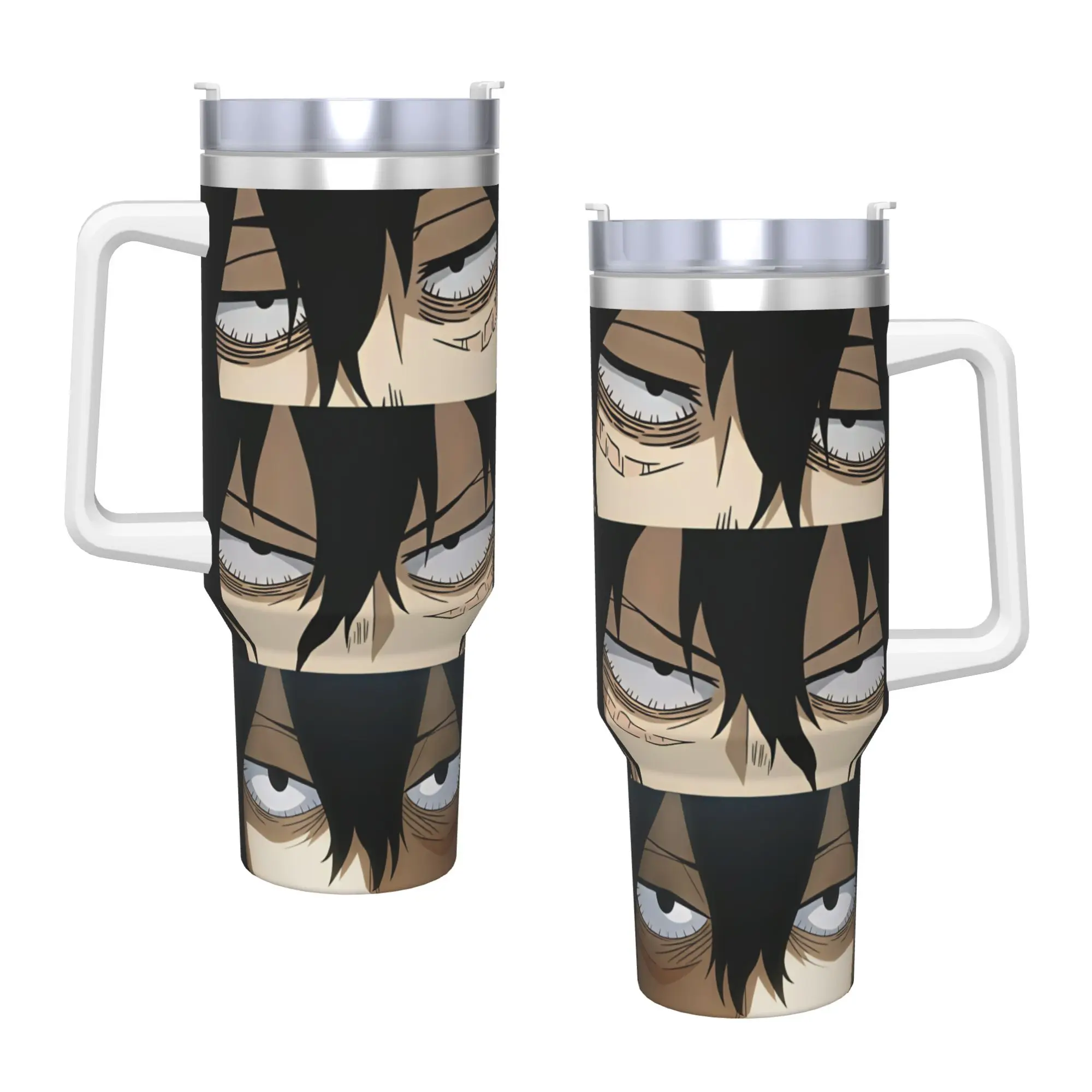 Aizawa Shota  Stainless Steel Tumbler  Driving Coffee Mug With Straws and Lid Large Car Mugs Hot Drinks Water Bottle