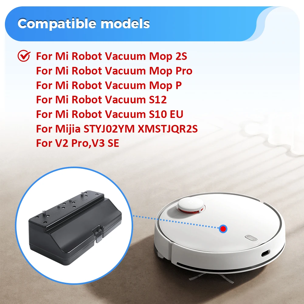 خزان المياه لشاومي Mi روبوت مكنسة كهربائية الممسحة برو VIOMI V2 V2 PRO V3 STYJ02YM MIJIA 3C 550 مللي قطع غيار سعة كبيرة