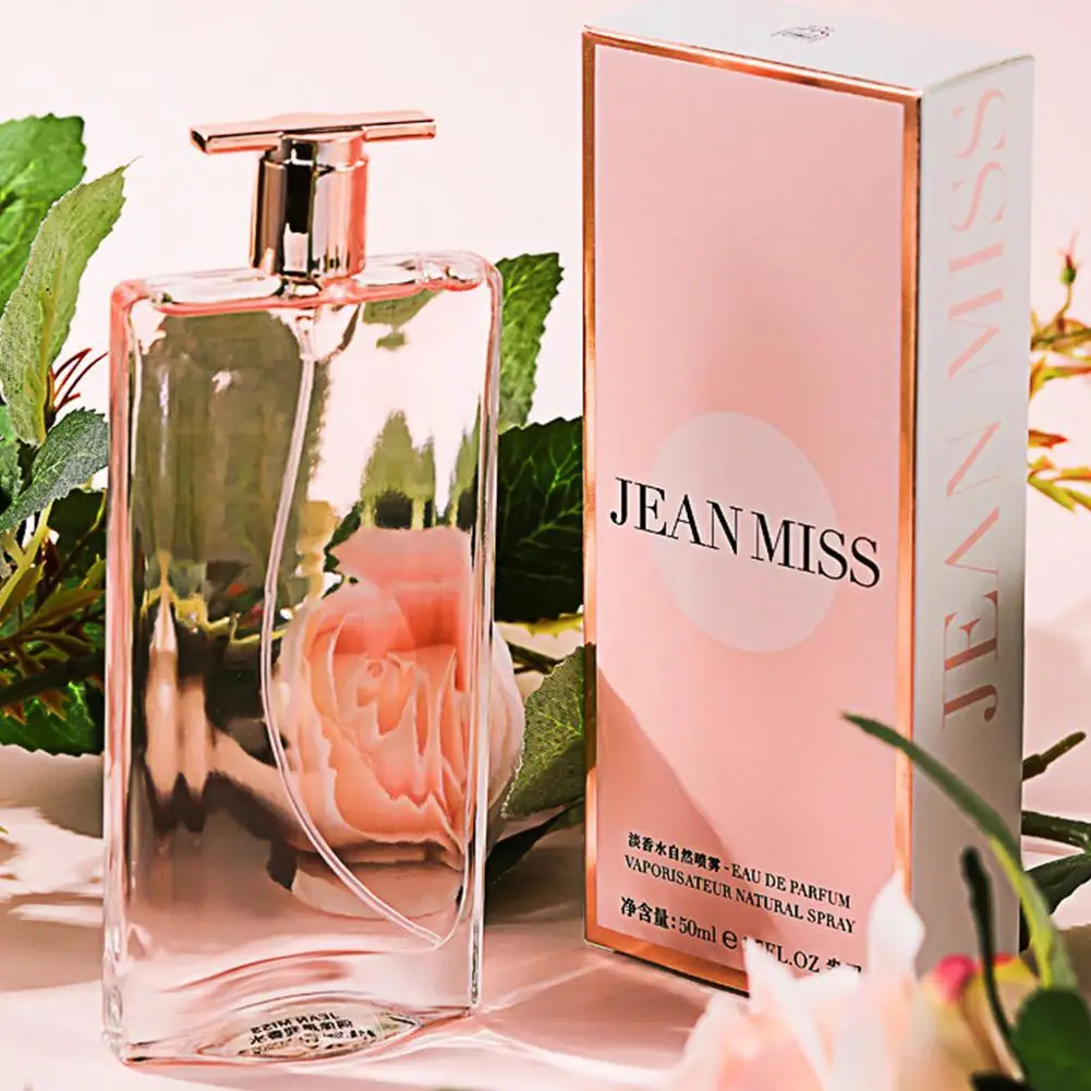 Eau de Parfum Floral para Mujer, 50 ml, Fragancia Duradera con Notas de Bergamota y Rosa, Aroma Ligero y Juvenil