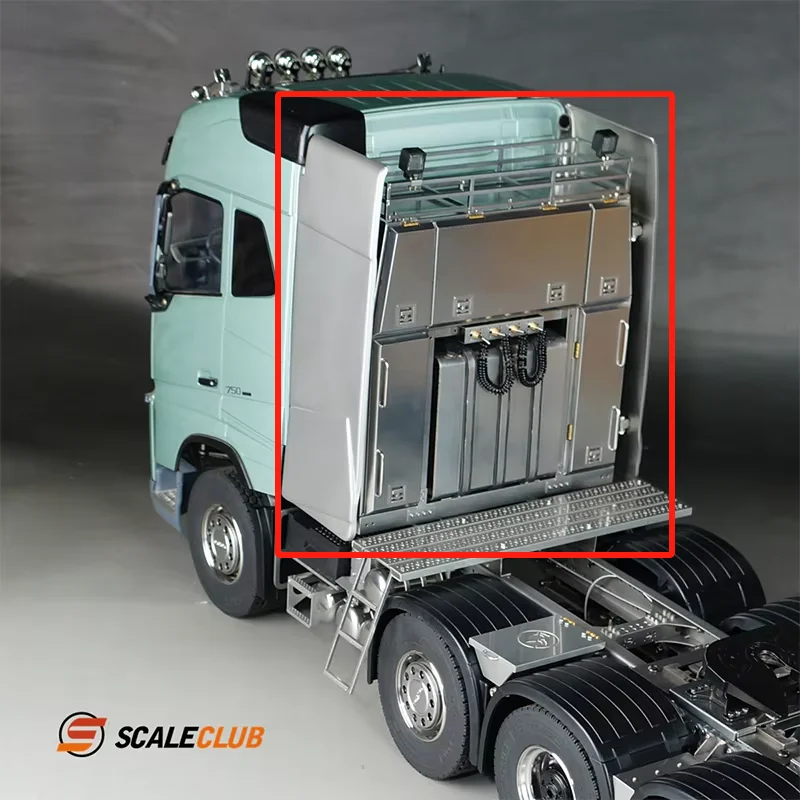 

Scaleclub 1/14 heavy drag metal equipment rack toolbox