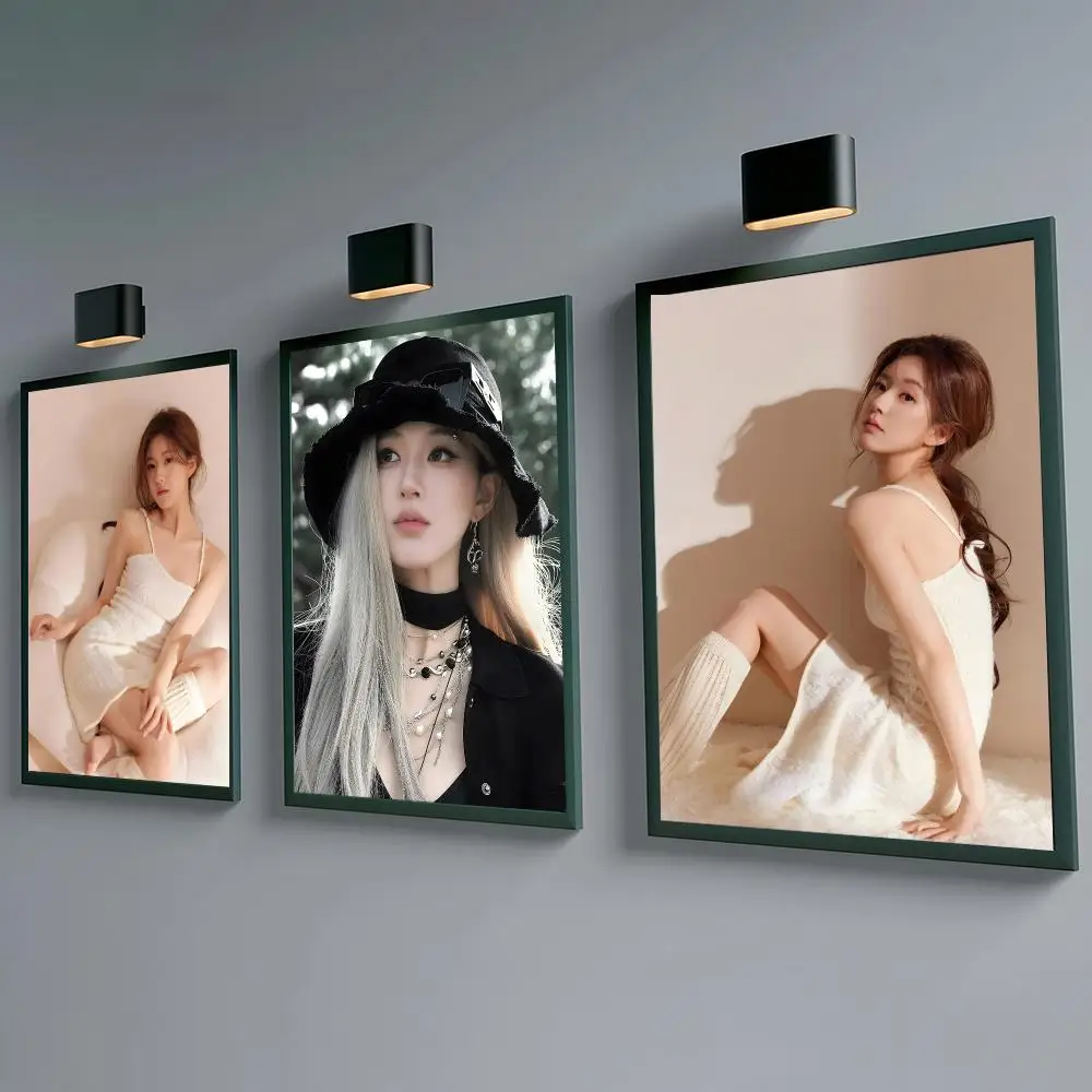 Actress Zhao Lusi Poster Self-adhesive Waterproof Paper Sticker Coffee House Bar Room Wall Decor