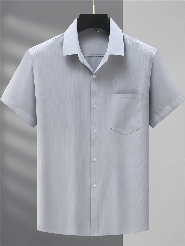 

Loose Fit ort Sve Men's irt plus Size Casual Summer Faion Square Collar Thin Fabric Comfortable Breathable for Middl...
