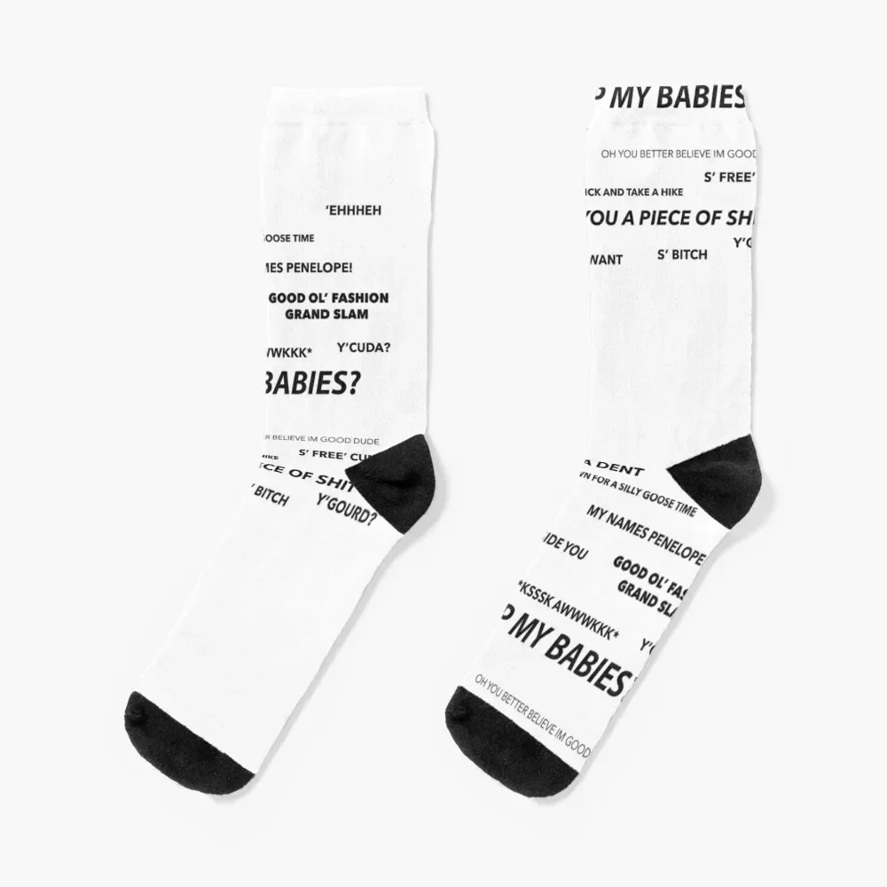 Chris D'elia Congratulations Podcast Slogan *REVISED* Socks New year's sports stockings new year Socks Male Women's