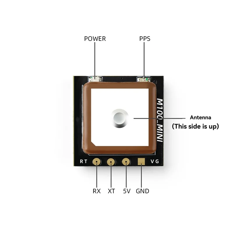 A10R M100 MINI GPS Modul Integrierte Antenne UBLOX Chip Drei-Modus Positionierung 3,3 V-5 V Für RC FPV Drone