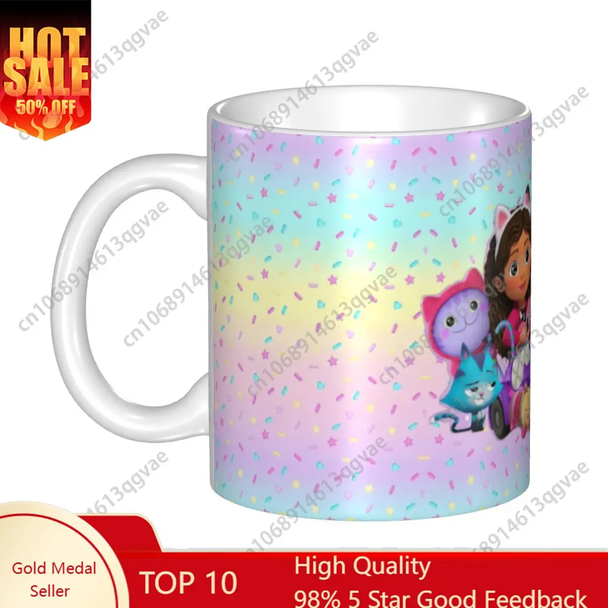 Personalized G-Gabbys Dollhouse Coffee Mugs DIY Ceramic Mug Creative Gift