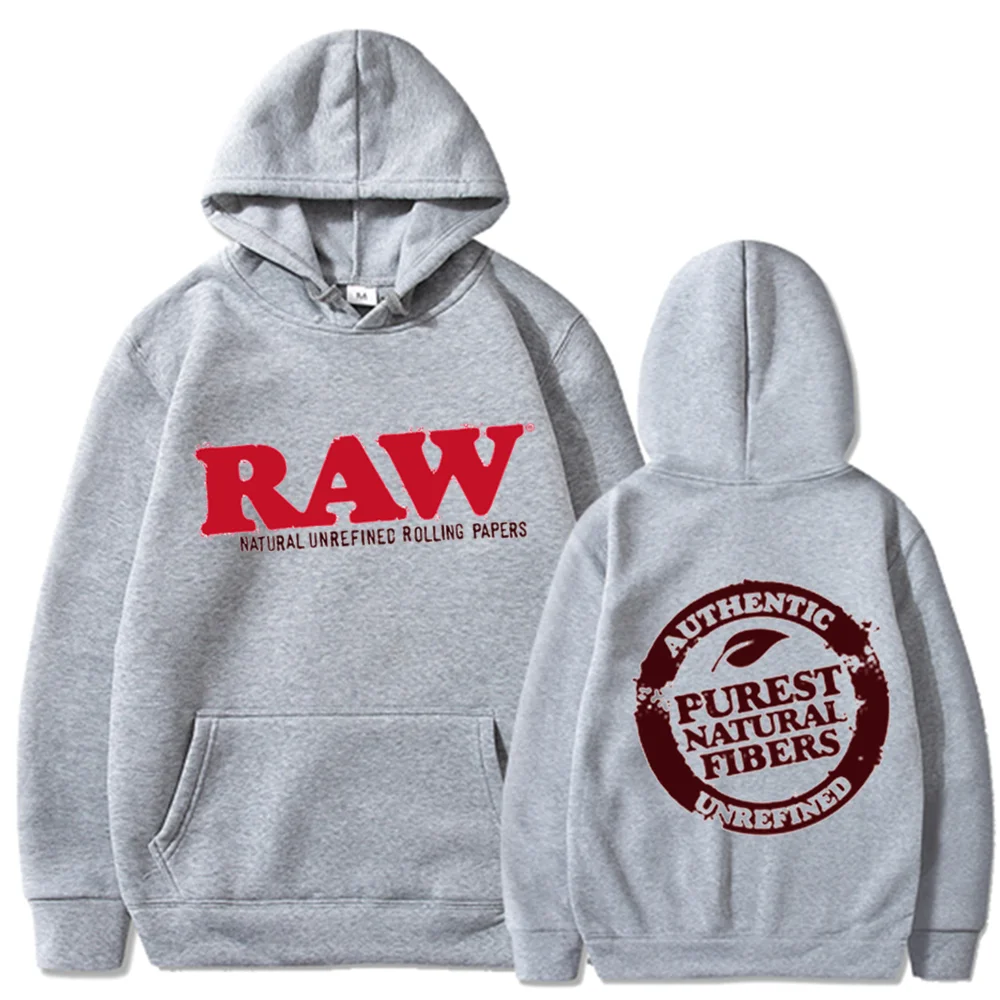 RAW 2022 Fashion Hoodie Men Sweater Fleece Hooded Harajuku Hip Hop Casual Men Ladies Hoodie High Quality Pullover Hoodie