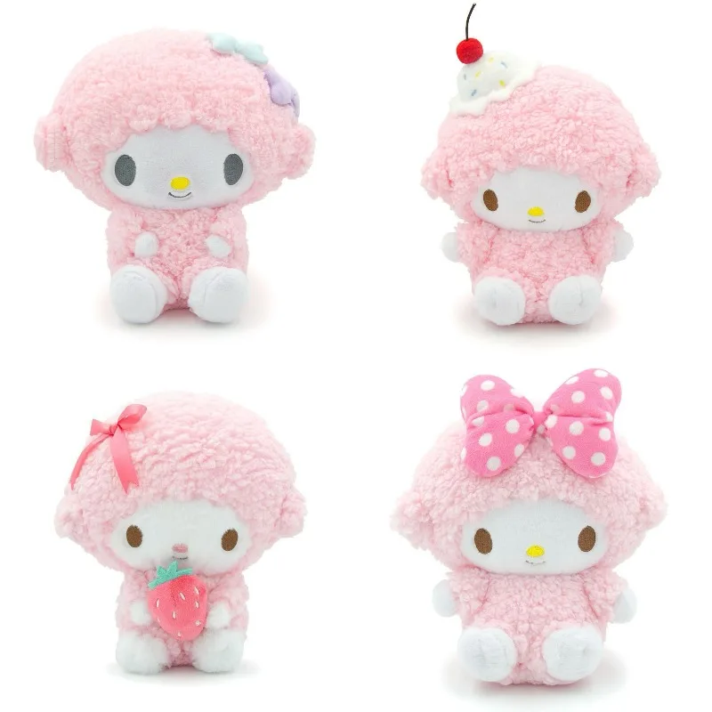 Nouveau mignon mon doux Piano peluche poupée belle Anime rose nœud papillon mon doux Piano agneau sac à dos pendentif peluche jouet cadeau