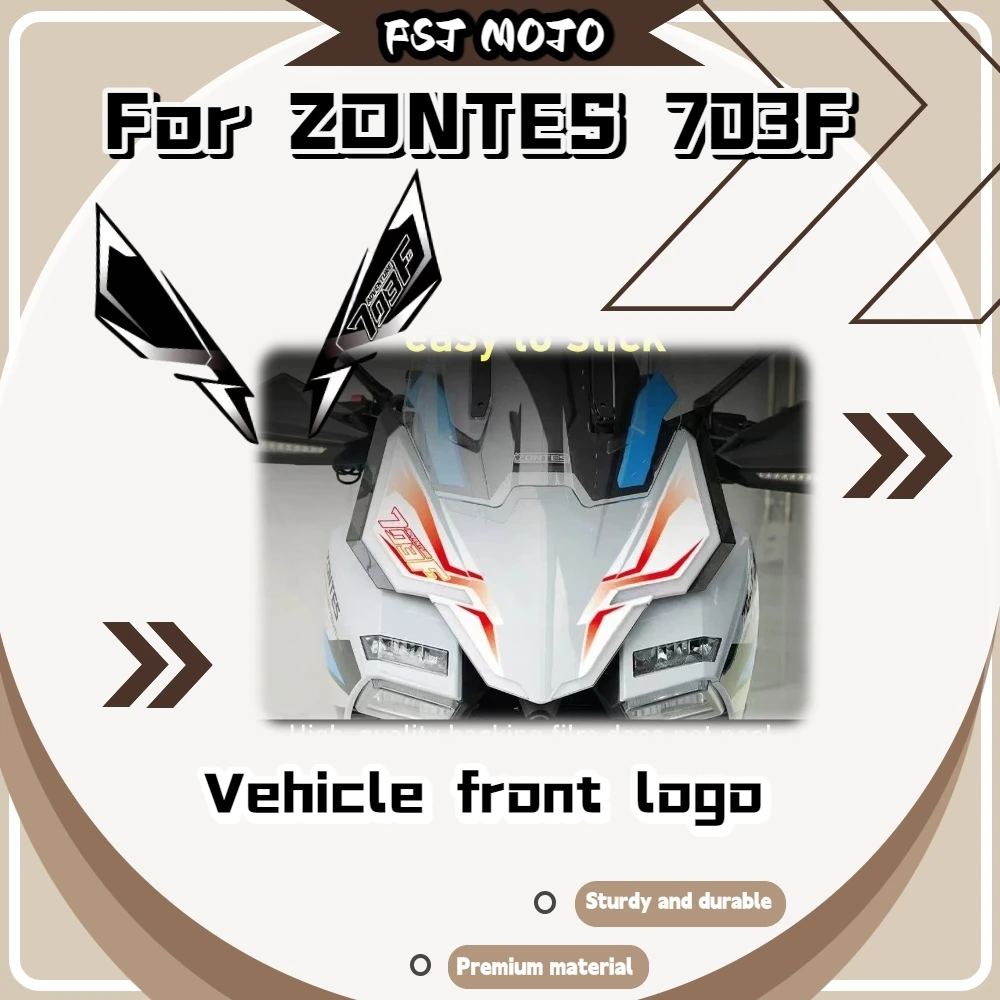 

For ZONTES 703F Motorcycle Waterproof Front Fairing Sticker Windshield Decal Graphic Decor Modified Accessories