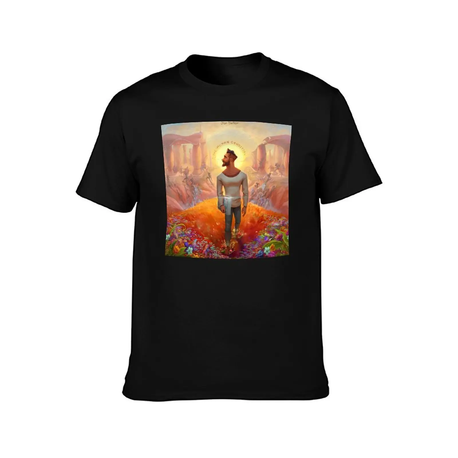 JON BELLION THE HUMAN CONDITION EMANG T-Shirt, Summer Casual Cotton Tee, Oversized Streetwear Tops, Vintage Graphic Print