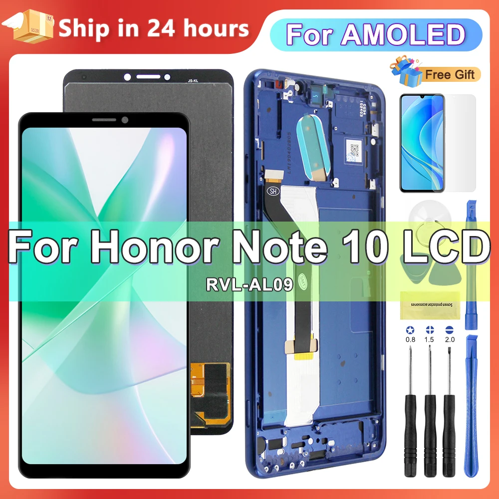 

RVL-AL09 LCD Screen For Huawei Honor Note 10 LCD Display Touch Screen with Frame For Honor Note10 Display Replacement