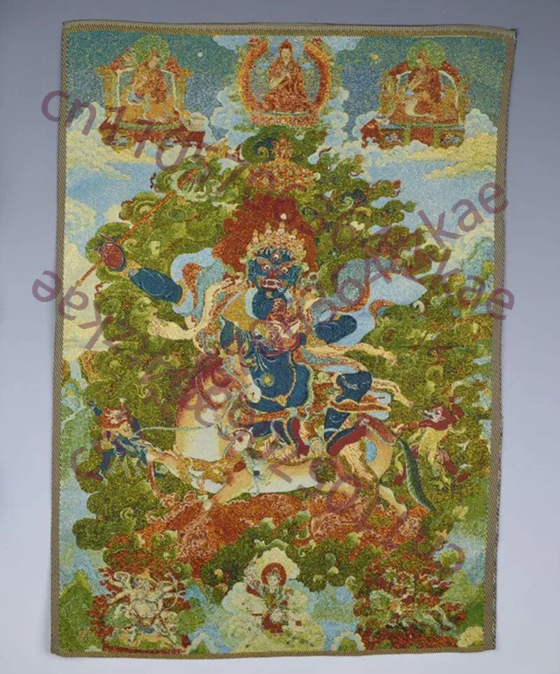 silk embroidery painting Tibetan Buddha Thangka Palden Lhamo statue tangka