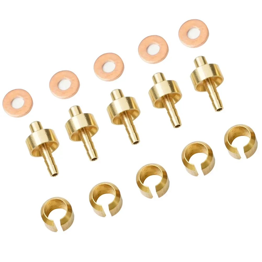 HOPE TECH3 V4/E4/X2 MTB 자전거 브레이크 오일 니들 자전거 사이클링 액세서리에 적합한 올리브 오일, 나알드 헤드, 5 라인 바디, 5 세트