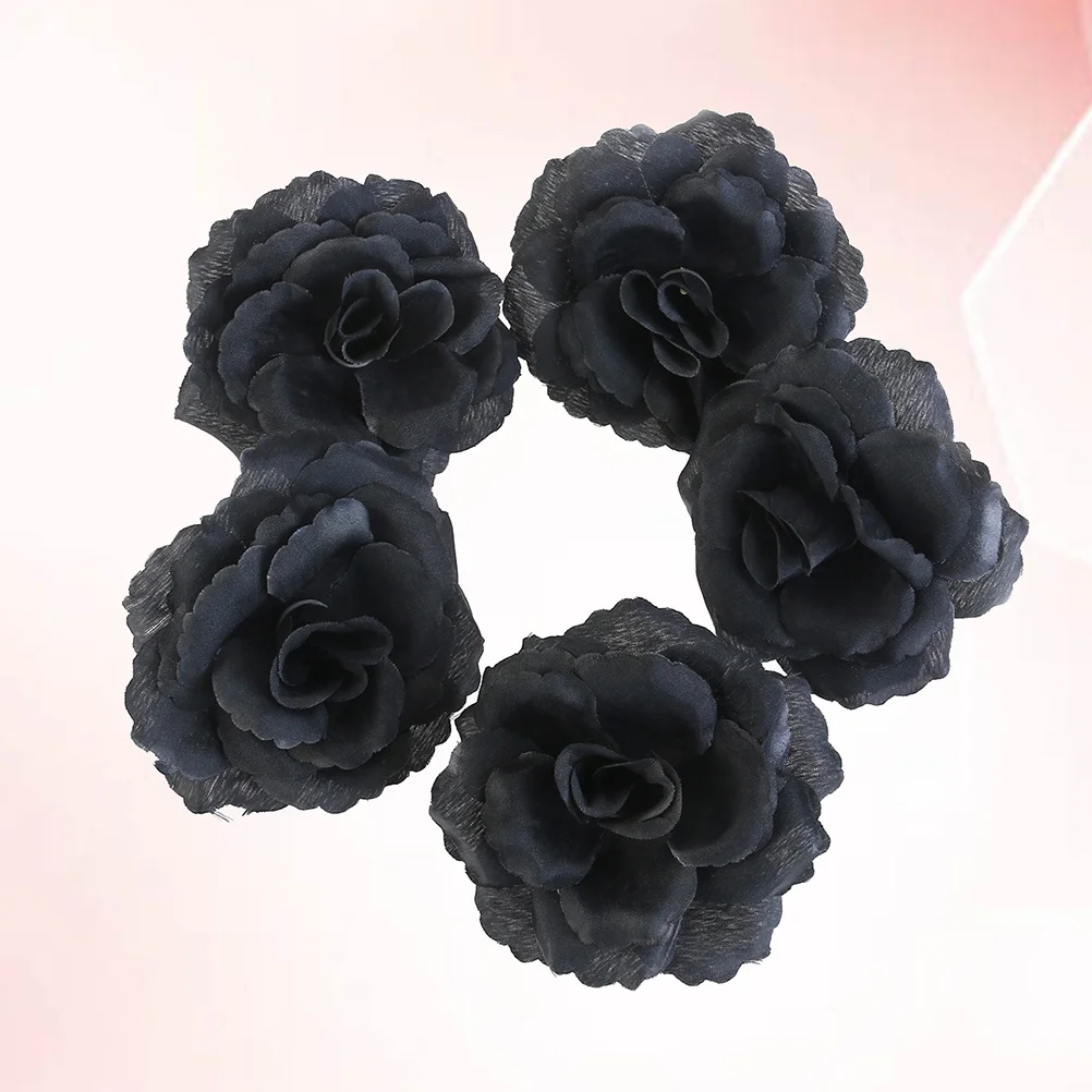 

30Pcs Artificial Black Roses Decorative Flowers for Home Wedding Events Artificial Flower Fake Rose Decorative Flowers