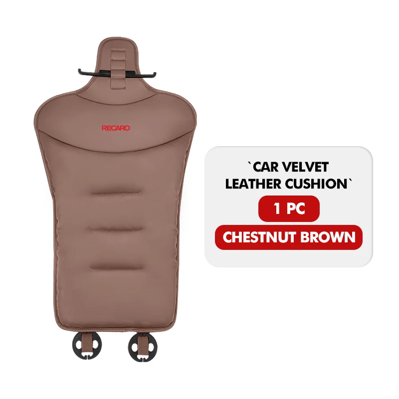 For Recaro Car Seat Velour Cushion Auto Backrest Leather Breathable Pad image 3