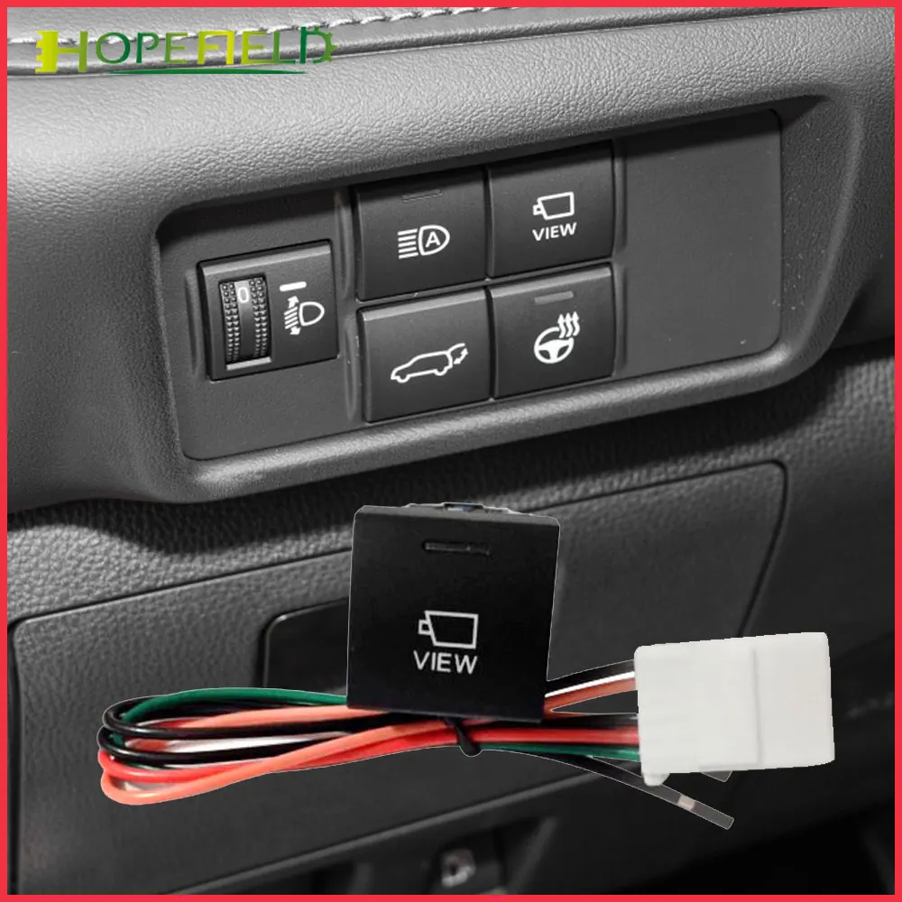 illuminate LED Light Camera View Switch Control Button For Toyota Camry 2018 Rav4 Prado 150 Altis Hilux 2020 accessories tools