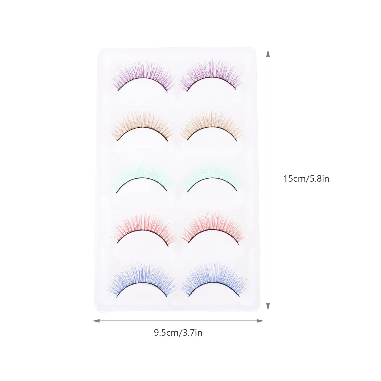 Colorful False Eyelashes Reusable Lightweight Makeup Lashes For Women Girls Party Stage Diy Eyelash Extensions