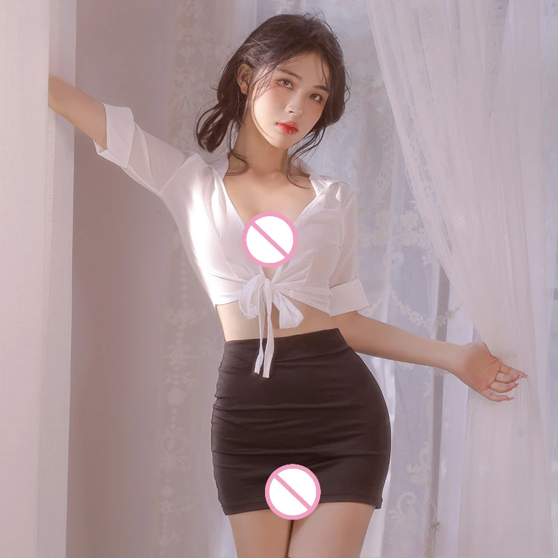 

Сексуальная униформа секретарши, эротическое белье, прозрачная посылка, юбка на бедрах, карьерный костюм, искушение, эротические товары, женская сетка