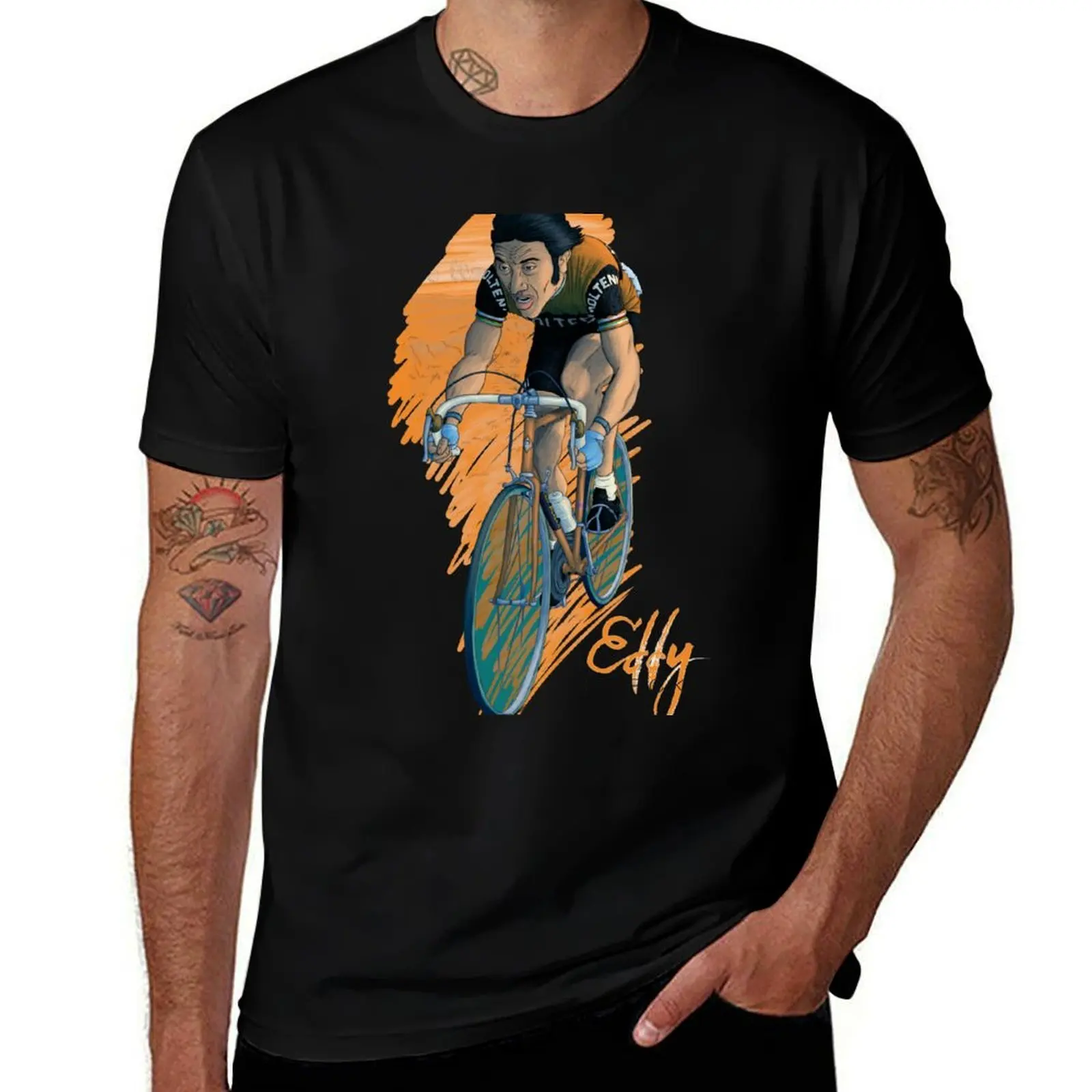 

Eddy 'Le Cannibale' Merckx T-Shirt Plus Size Workout Short Sleeve Top