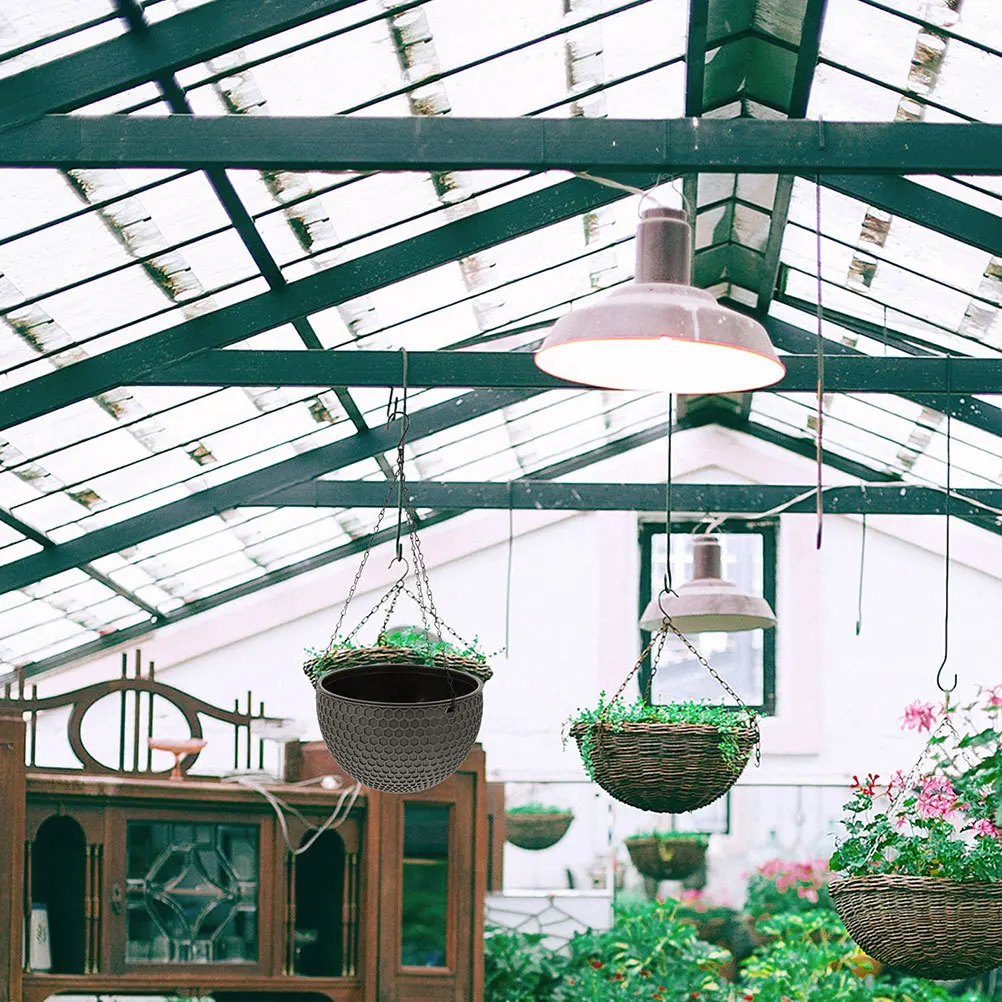 

2Pcs Hanging Planter Plastic Durable Honeycomb Basket for Succulents Indoor Outdoor Garden Round Hanging Planter