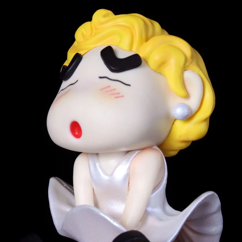 Crayon Shin-Chan Cos Action Figure for Children, Marilyn Monroe, Anime Model Collection, Statue Doll, Toy Gift, Desktop Decoration, Novo