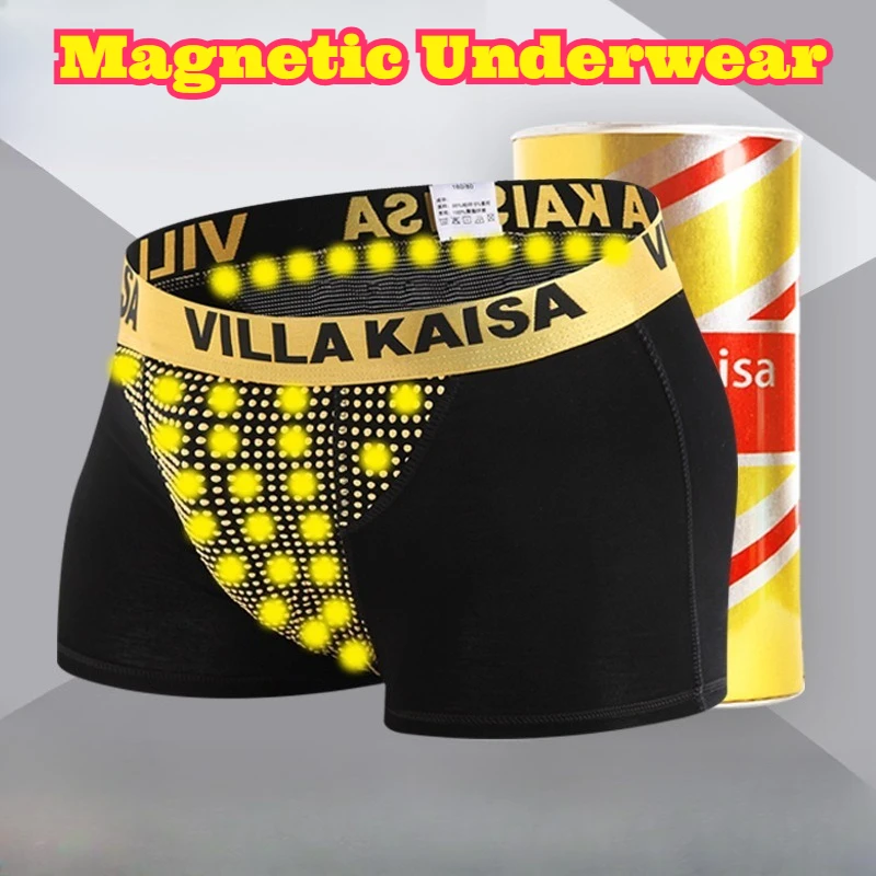 

Men Boxer Briefs Summer Breathable Fabric Underwear Magnetic Design Soft Comfortable Elastic Waist Lightweight Moisture Wicking