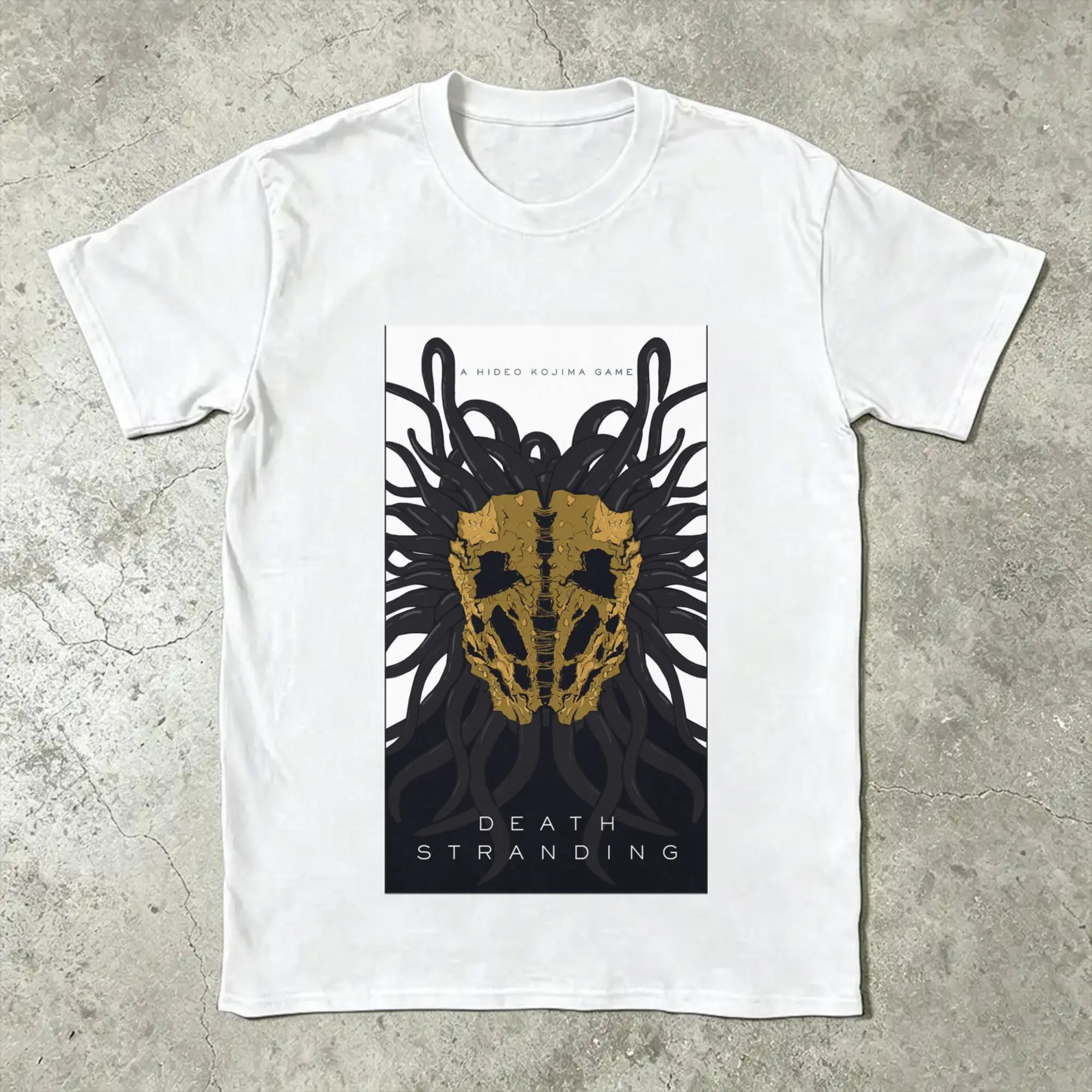 Death Stranding 4th Trailer Creature T Shirts Pure Cotton T-Shirt Crewneck Kojima Productions Tee Shirt Short Sleeve Clothing