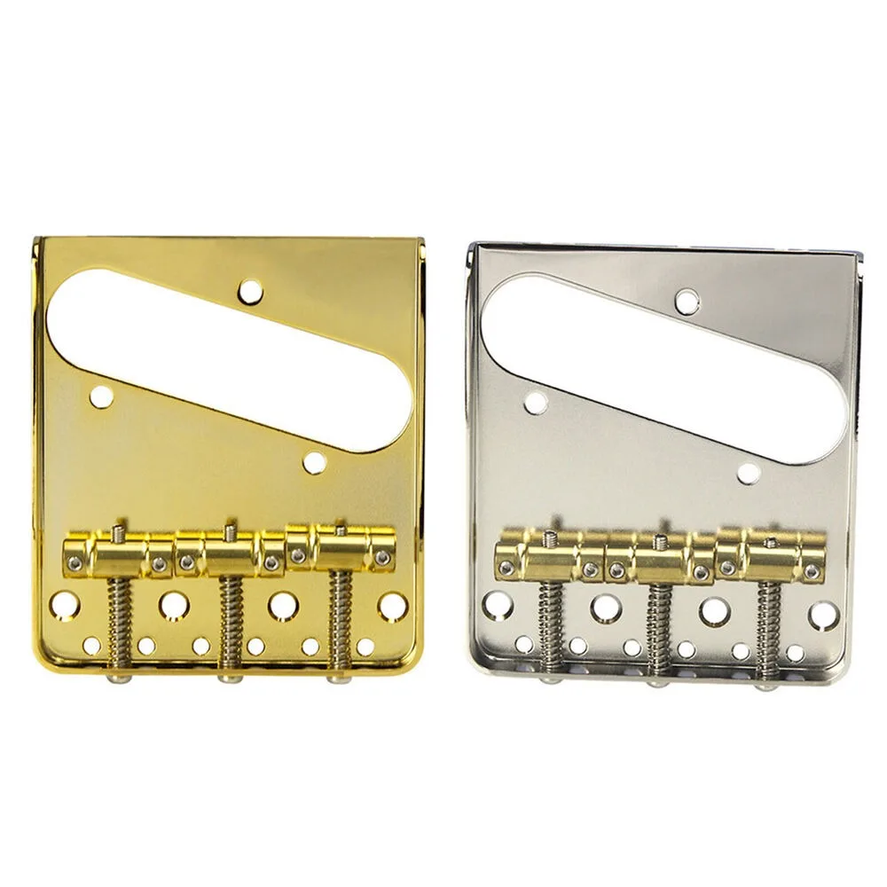 6 Individual Brass Saddles Tele Telecaster Ashtray Bridge Gold / Silver Art New Saddles with Screws for Electric Guitar