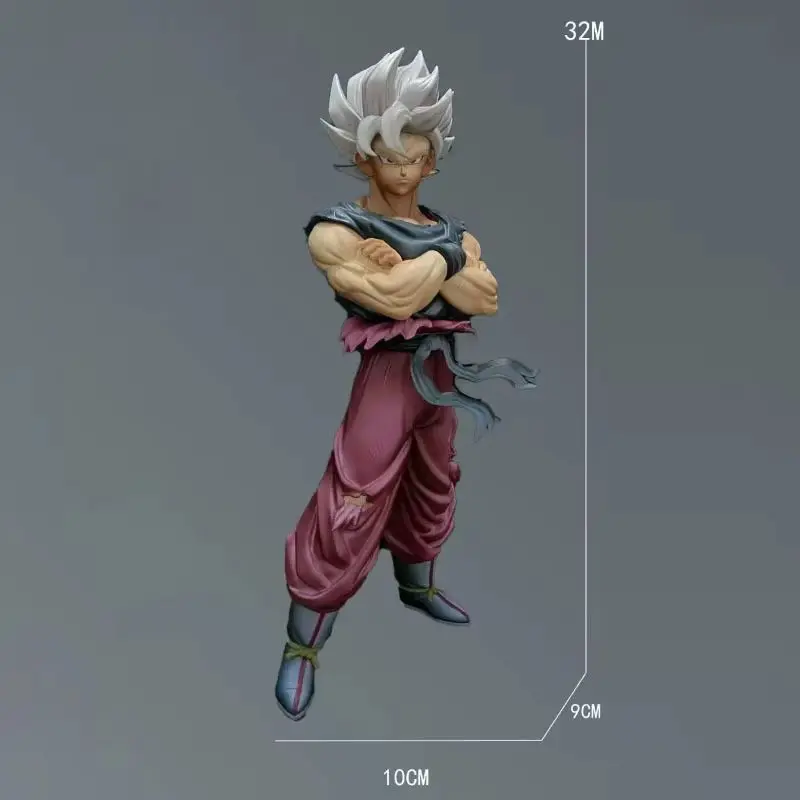 Figura de acción de Son Goku de 32 cm, modelo de anime Dragon Ball Z, figura de colección Yj Super Saiyan, muñeco Ssj Gk, estatua, adornos, juguetes