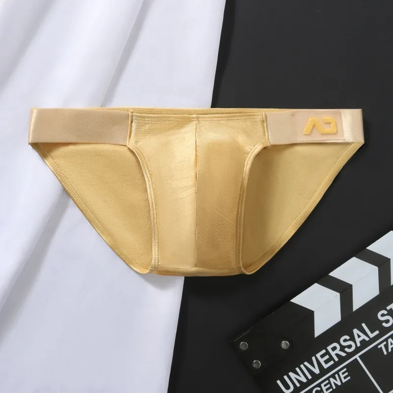 New men's triangular nylon milk silk underwear comfortable and cool fashionable men's underwear AD6-M257