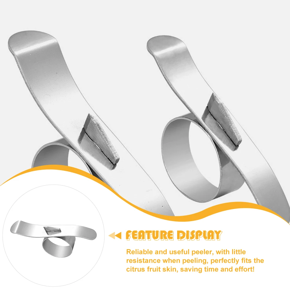 

Stainless Steel Orange Peeler Round Citrus Fruit Peeler Kitchen Tool Easy for Lemon Orange