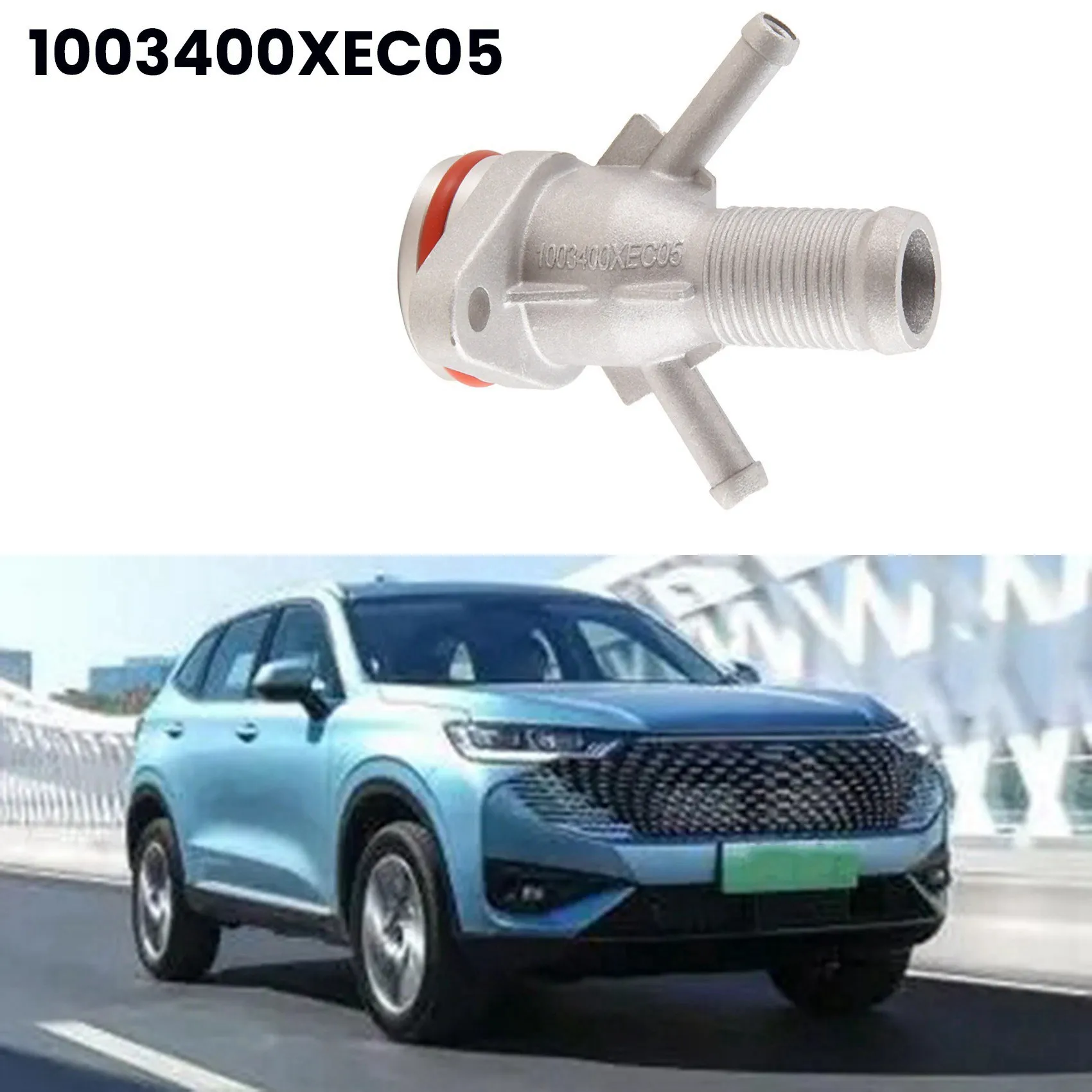 2X Engine Heater Hot Water Pipe Outlet Port 1003400XEC05 For GWM Haval H6 H7 H8 H9 VV7 F5 F7 4C20 2.0T