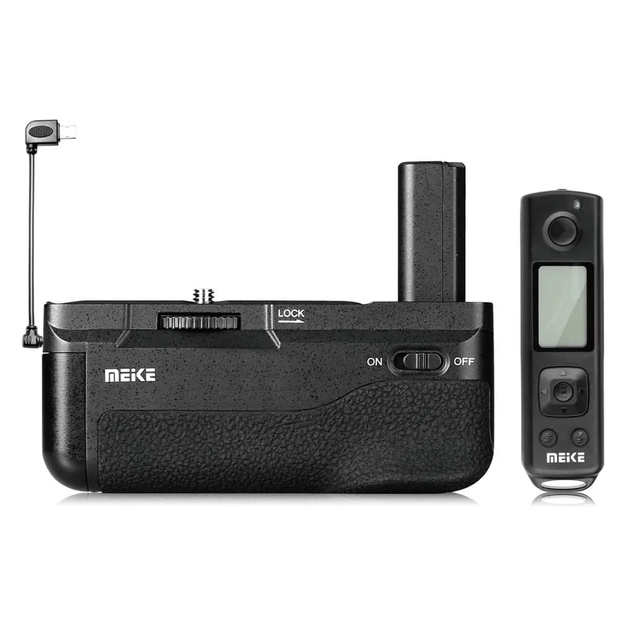 

Meike MK-A6500 Pro Battery Grip Built-in Remote Controller Up to 100M to Control Shooting Vertical-Shooting Function