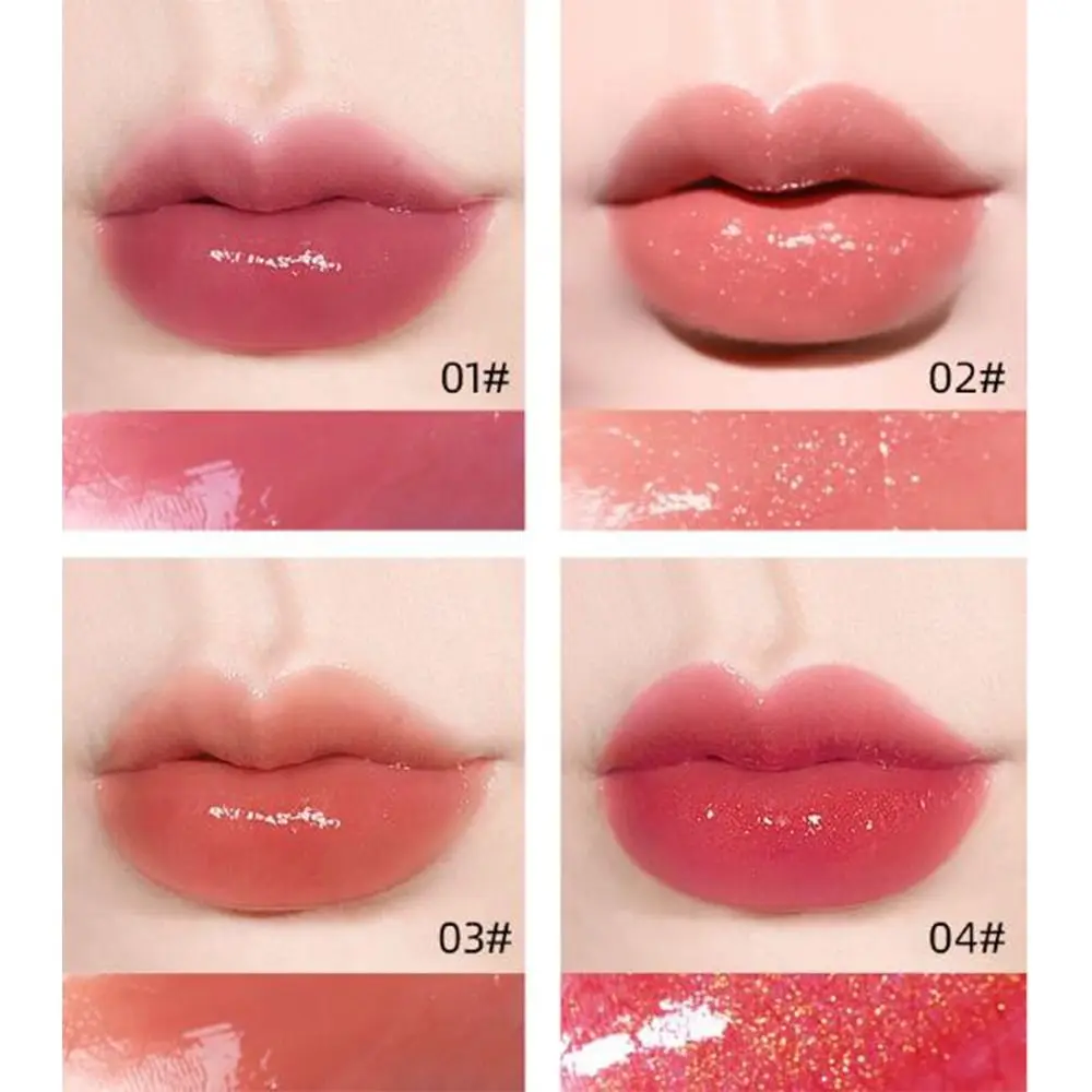 Long Lasting Moisturizing Lipstick Set New Smooth Waterproof Jelly Lip Glaze Moisturizing Non-stick Cup Moisturizing Lip Glaze